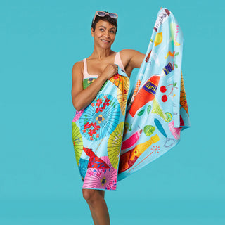 5 O'Clock Somewhere Microfiber Beach Towel