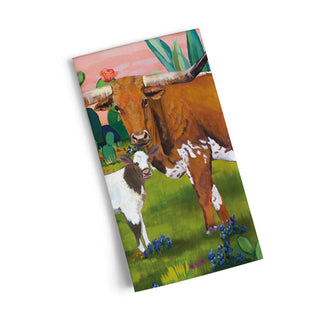 Longhorns Cotton Tea Towel