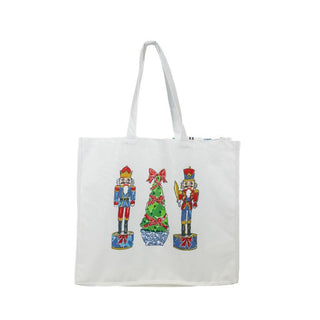 Festive Canvas Holiday Totes
