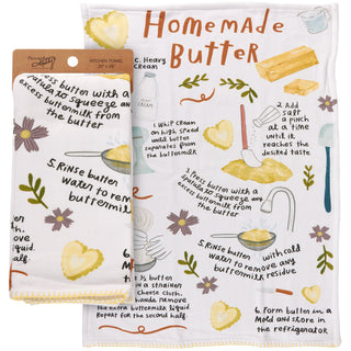 Homemade Butter Recipe Kitchen Towel