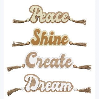 Positive Vibes Tabletop Word Signs