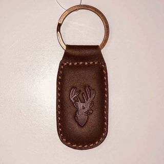 Leather Embossed Keychain