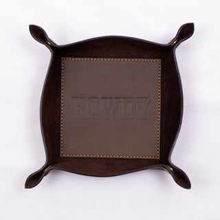 Leather Embossed Valet Tray