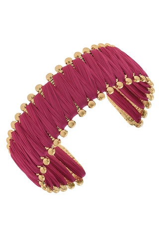 Bora Bora Raffia Cuff Bracelet