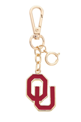 OU Sooners Enamel Logo Bag Charm