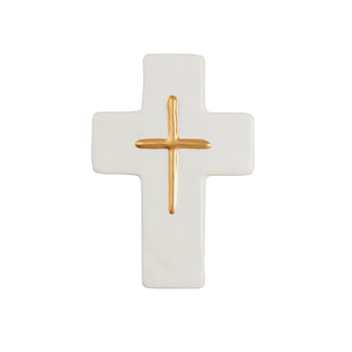 Ceramic & Gold Cross