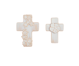 Ceramic Flower Cross