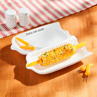 Corn Platter & Skewer Set