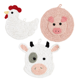 Farm Crochet Trivet
