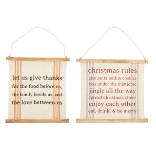 Reversible Holiday Signs