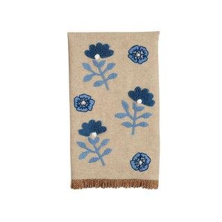 Block Print Embroidered Towels