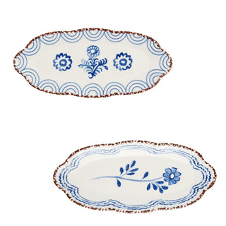 Blue Floral Everything Plate