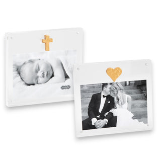 Heart & Cross Acrylic Frame