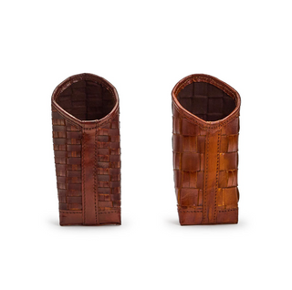 Woven Leather Eyeglasses Holder