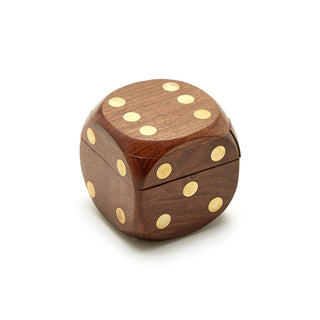 Wood Crafted Dice Box