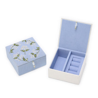 Hydrangea Embroidered Jewelry Box