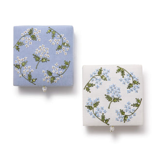 Hydrangea Embroidered Jewelry Box