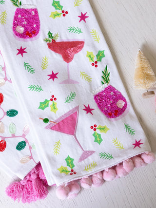 Spirits Embellished Tea Towel