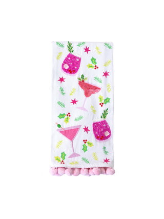 Spirits Embellished Tea Towel
