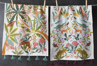 Bali Botanical Embellished Dish Towel