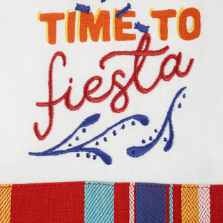 Time to Fiesta Embellished Dish Towel