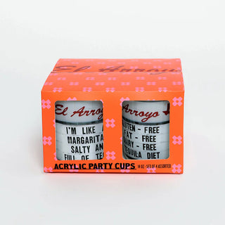 Tequila Sunrise Acrylic Cups