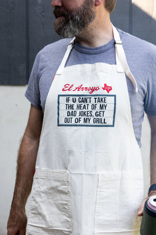 Dad Jokes Marquee Apron