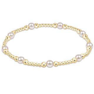Classic Purpose Pearl Pattern Bead Bracelet