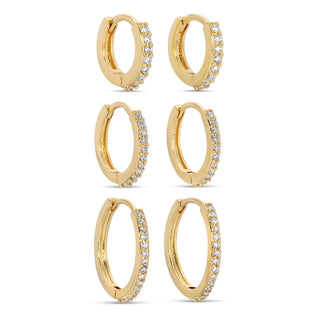 Delicate Pave Huggies
