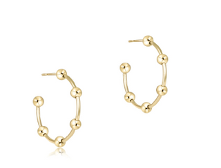 Beaded Simplicity Hoop Earrings