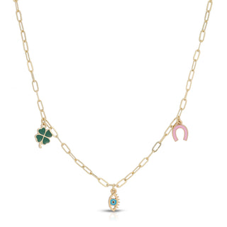 Enamel Treasure Necklace
