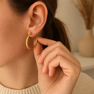 Flat Hoop Earrings