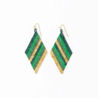 Frida Diagonal Beaded Earrings