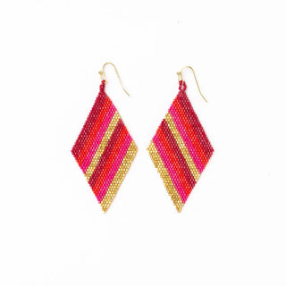 Frida Diagonal Beaded Earrings
