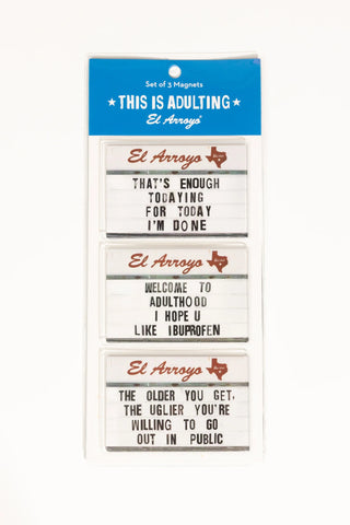 This is Adulting Magnet Set