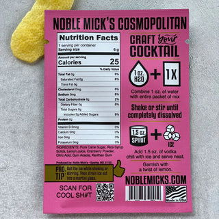 Cosmopolitan Single Serve Craft Cocktails