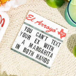 Can't Text Your Ex Cocktail Napkins