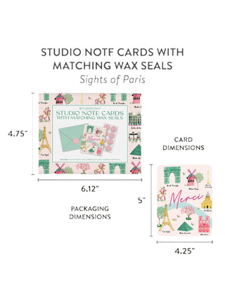 Bella Flora Studio Note Cards with Wax Seals