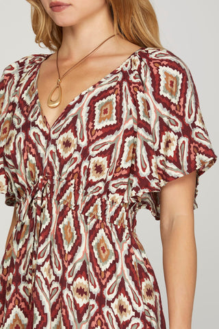 Flutter Sleeve Mini Dress