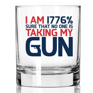 1776% Sure Whiskey Glass
