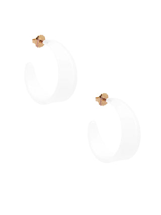 Chunky Resin Hoop Earring
