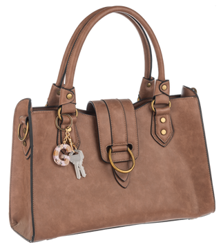 Floral Monogram Key Ring