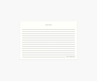 Charcoal Spoon Recipe Cards