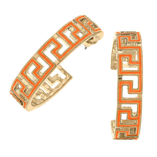 Ryan Game Day Greek Key Earrings