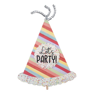 Let's Party Hat Sign Topper