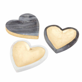 Heart Marble Foil Trinket Trays