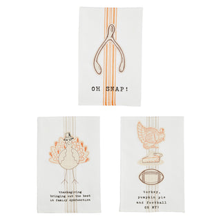 Thanksgiving Embroidered Towels