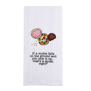 Embroidered Black & White Towels