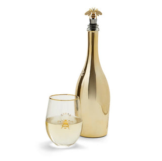 Queen Bee Stemless Wine Glass