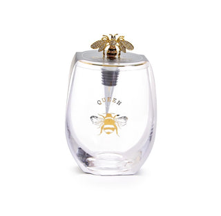 Queen Bee Stemless Wine Glass